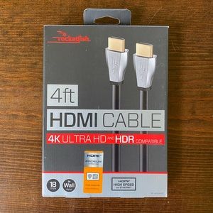 Rocket fish 4K hdmi cord 4ft